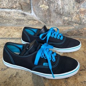 Black & Blue Vans Sneakers